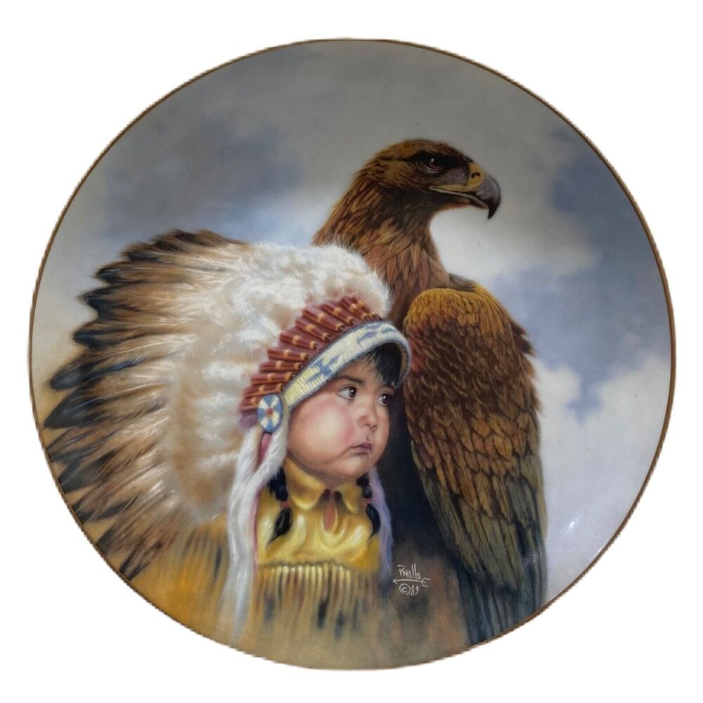 Protector Of The Plains Plate Gregory Perillo 1989 Artaffects Number 3091 B